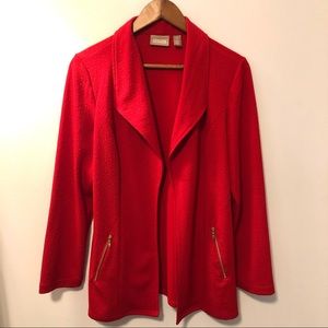 Chico’s size 0 red blazer NEW